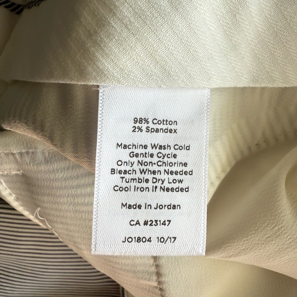 Talbot's Hampshire Women’s Pants- Teatime Stripe Size 6 Petite - Picture 8 of 8